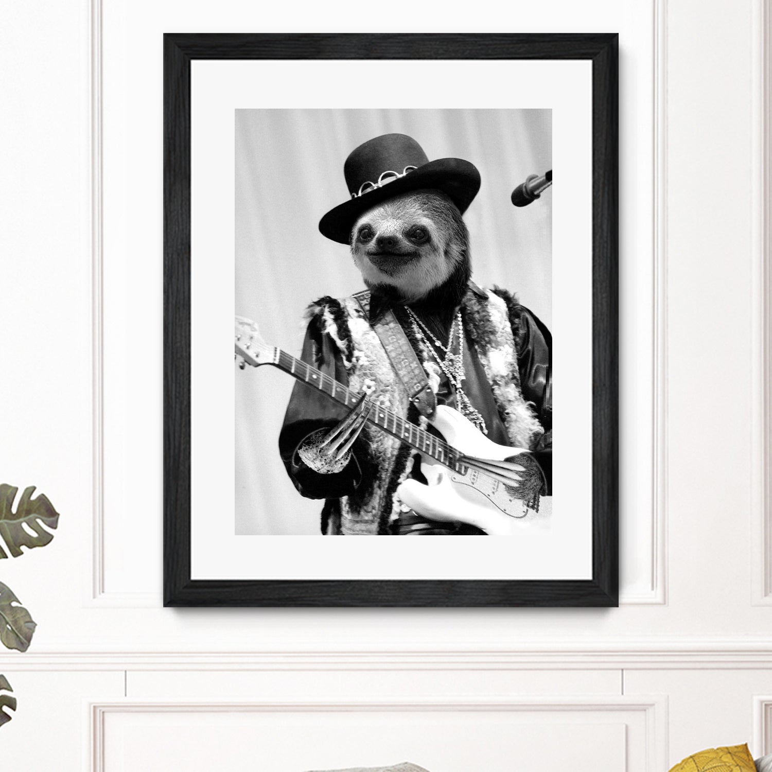 Rockstar Sloth #2 by Luigi Tarini on GIANT ART - gray photo manipulation