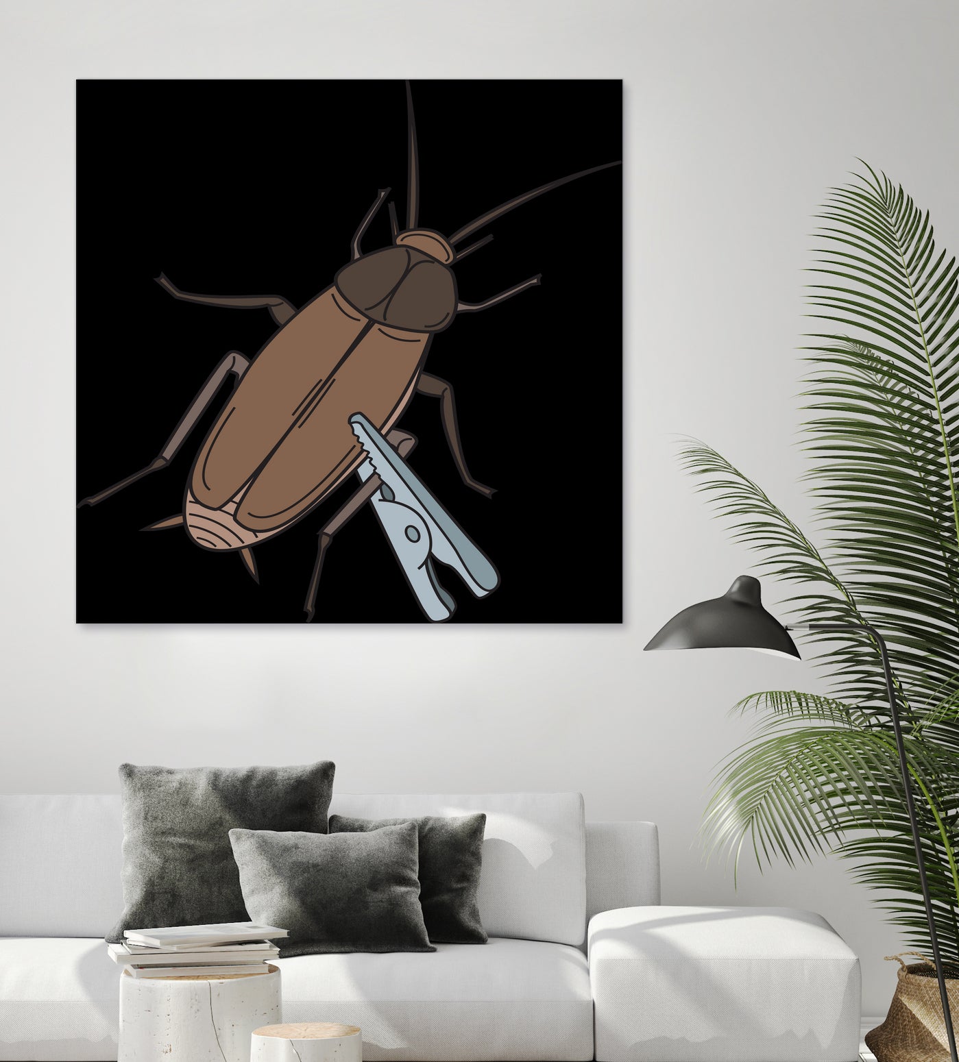 Roach-Clip by Proper Ganders on GIANT ART - brown vector illustration