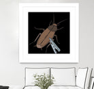 Roach-Clip by Proper Ganders on GIANT ART - brown vector illustration