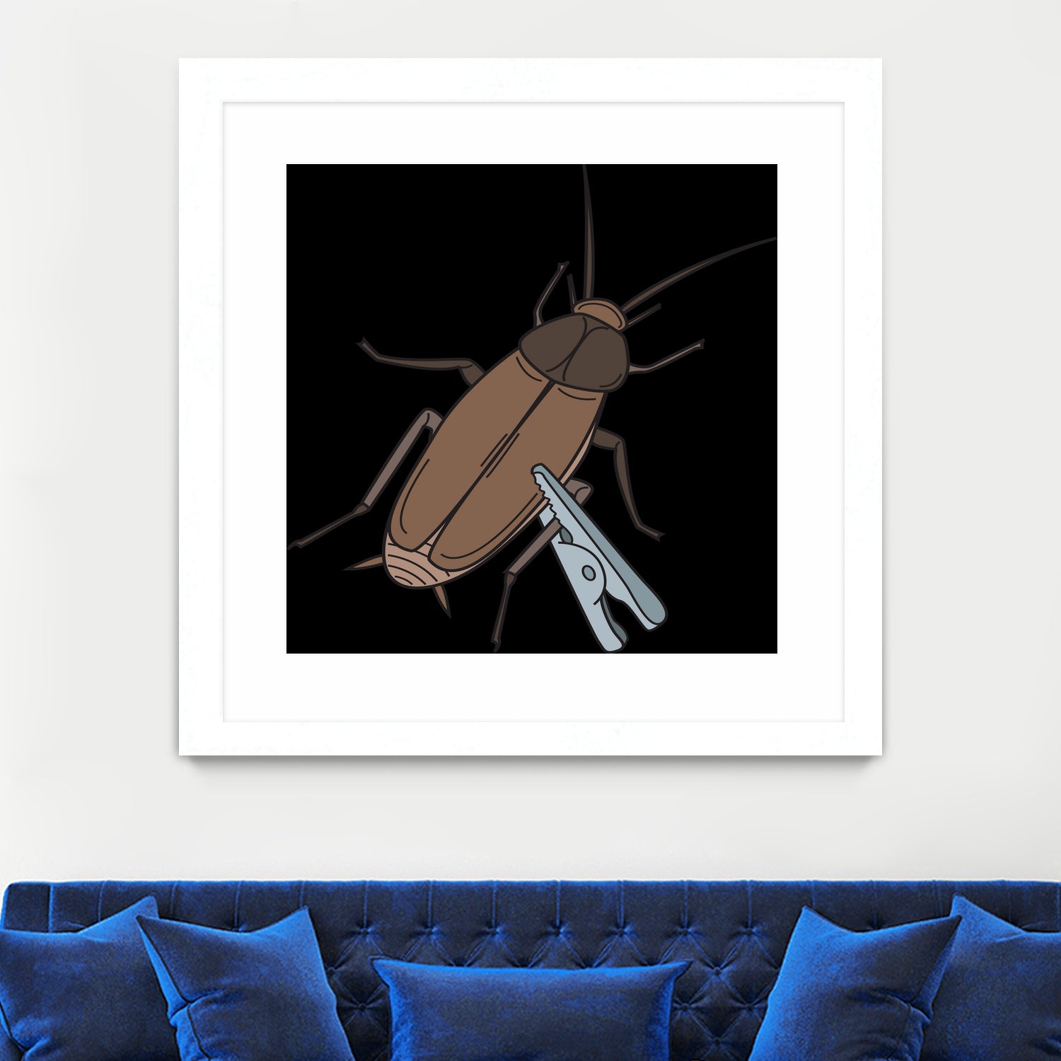 Roach-Clip by Proper Ganders on GIANT ART - brown vector illustration