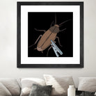 Roach-Clip by Proper Ganders on GIANT ART - brown vector illustration