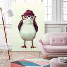 Hipster Porg by Andy Wynn on GIANT ART - red digital painting