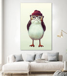 Hipster Porg by Andy Wynn on GIANT ART - red digital painting