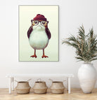 Hipster Porg by Andy Wynn on GIANT ART - red digital painting