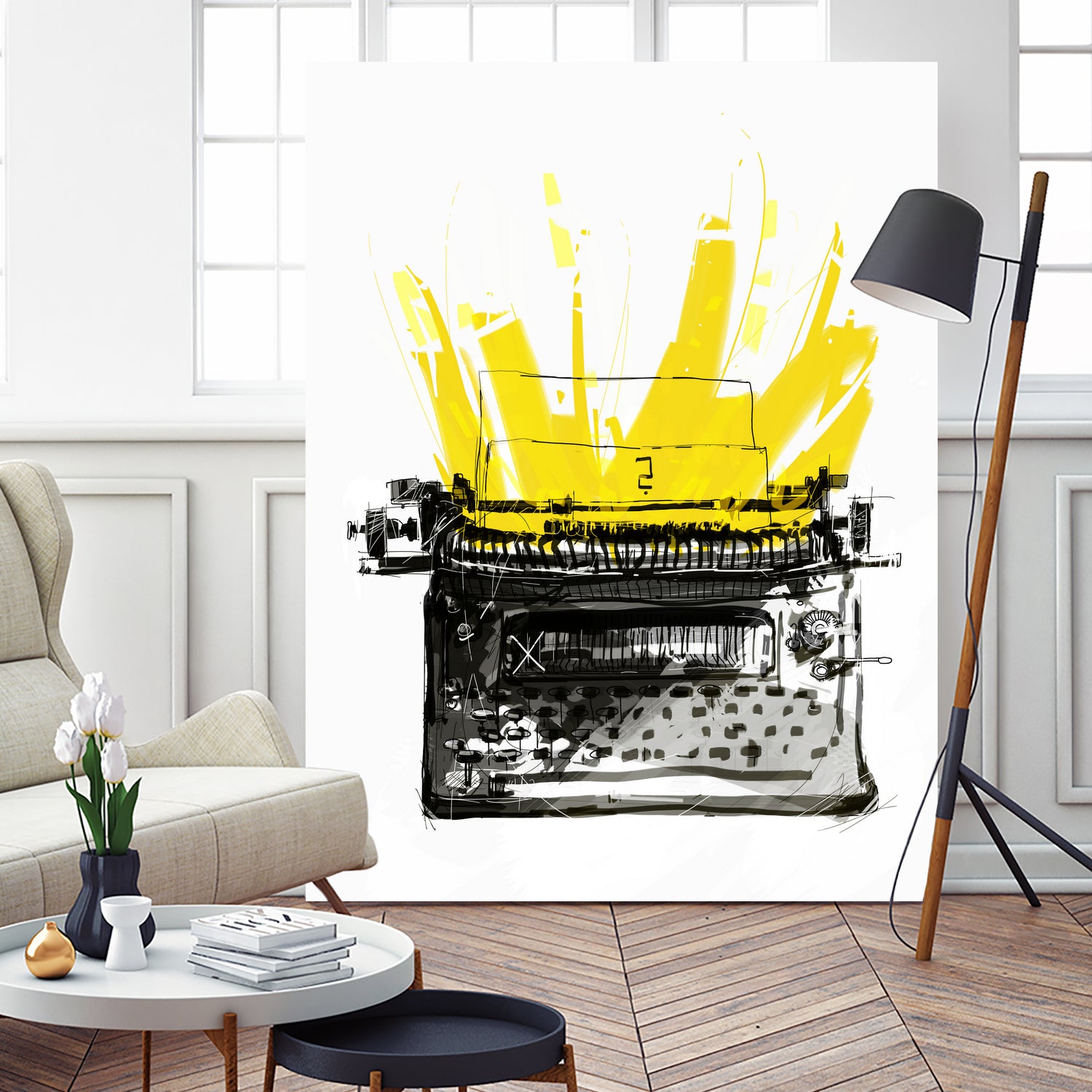 Typewriter by Christopher Paul on GIANT ART - black digital drawing