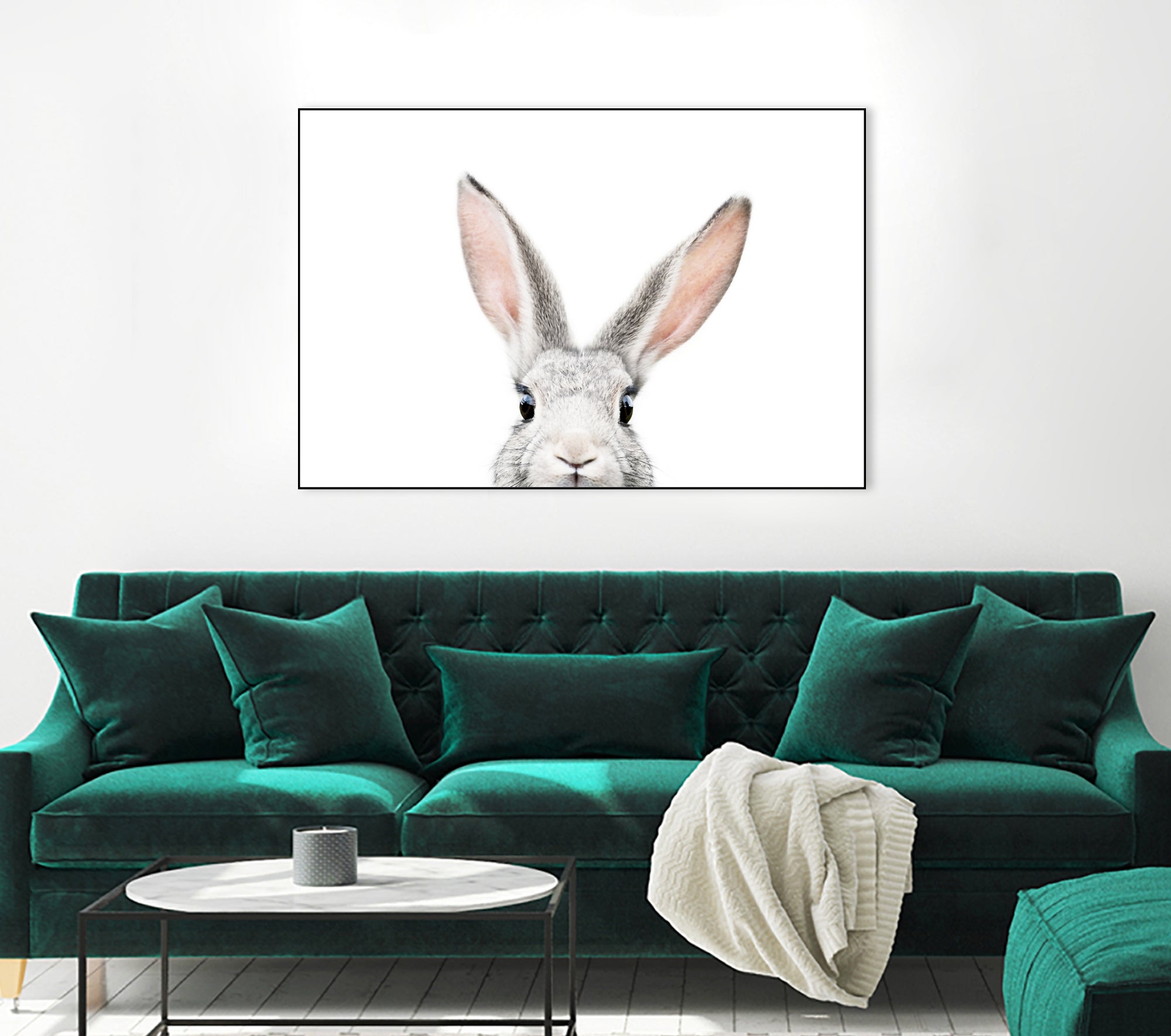 Bunny by Kathrin Pienaar on GIANT ART - gray photo manipulation