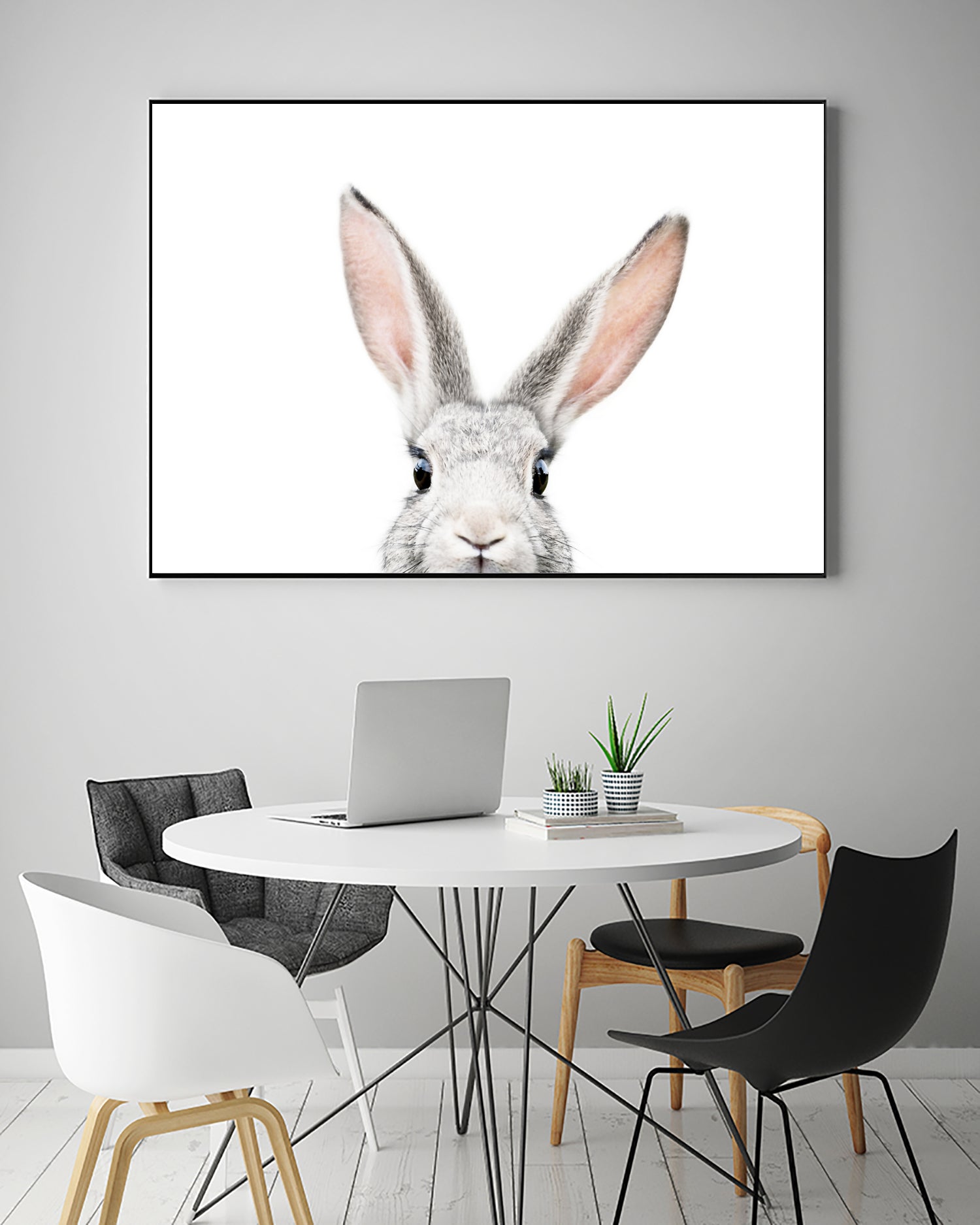 Bunny by Kathrin Pienaar on GIANT ART - gray photo manipulation