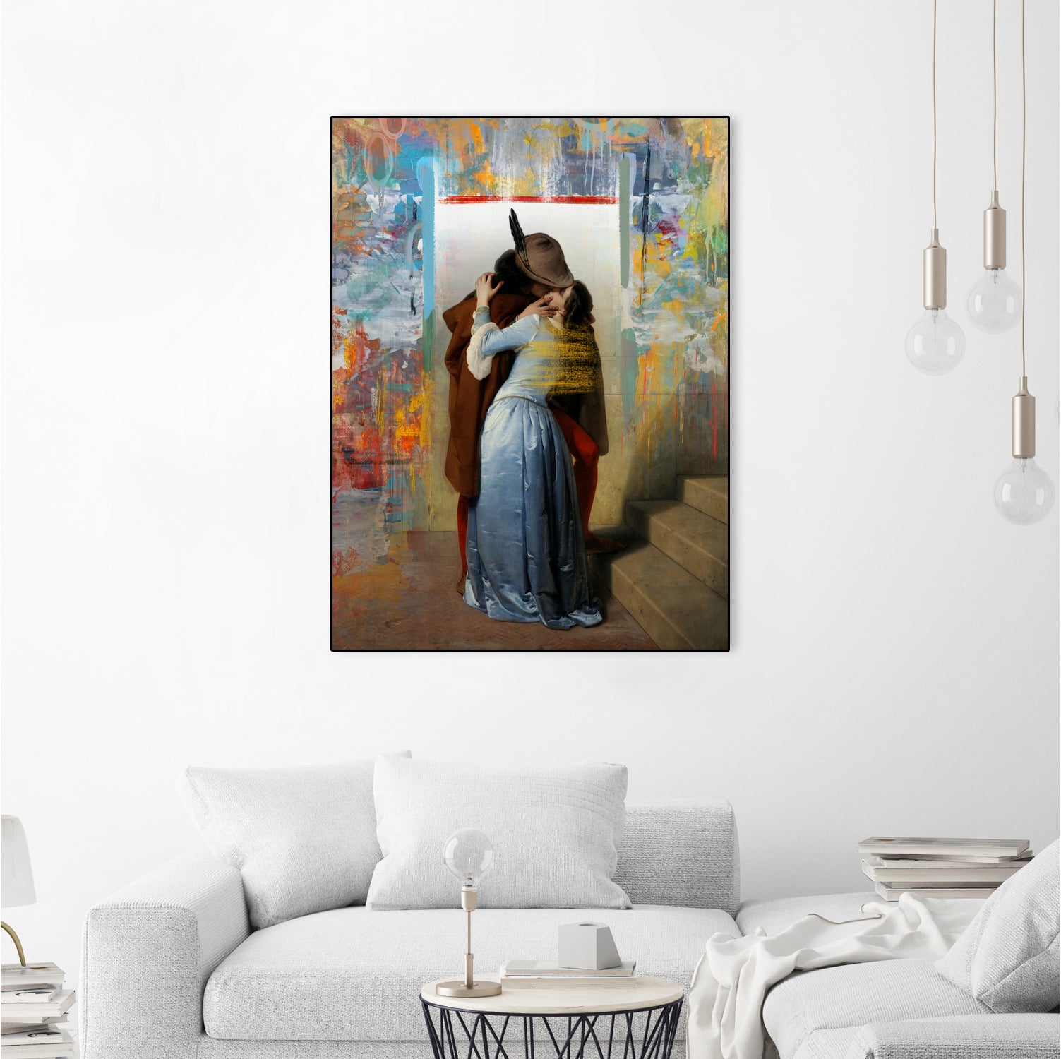 El beso by José Luis Guerrero on GIANT ART - yellow digital painting