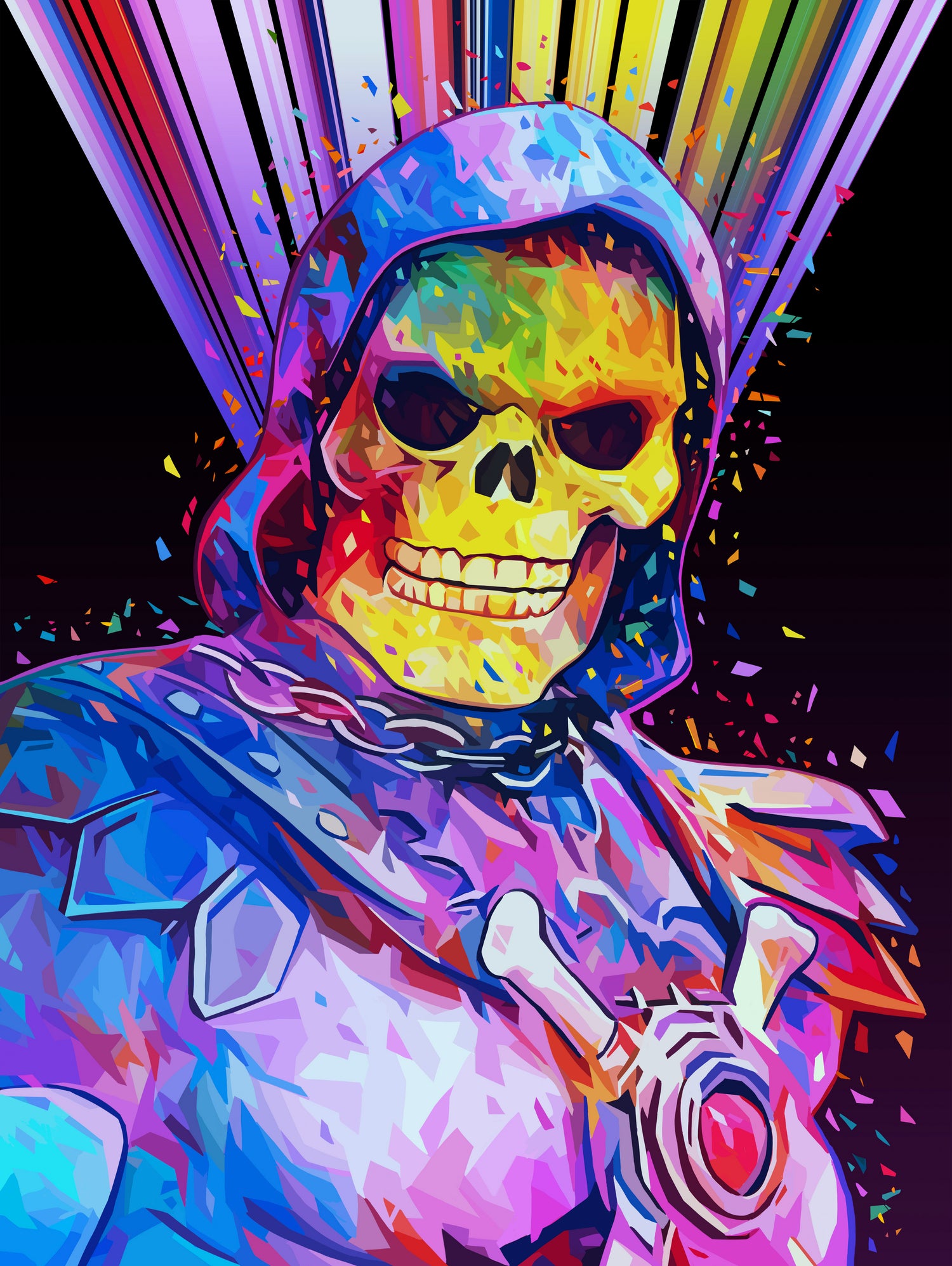 Skeletor by Alessandro Pautasso on GIANT ART - black digital painting