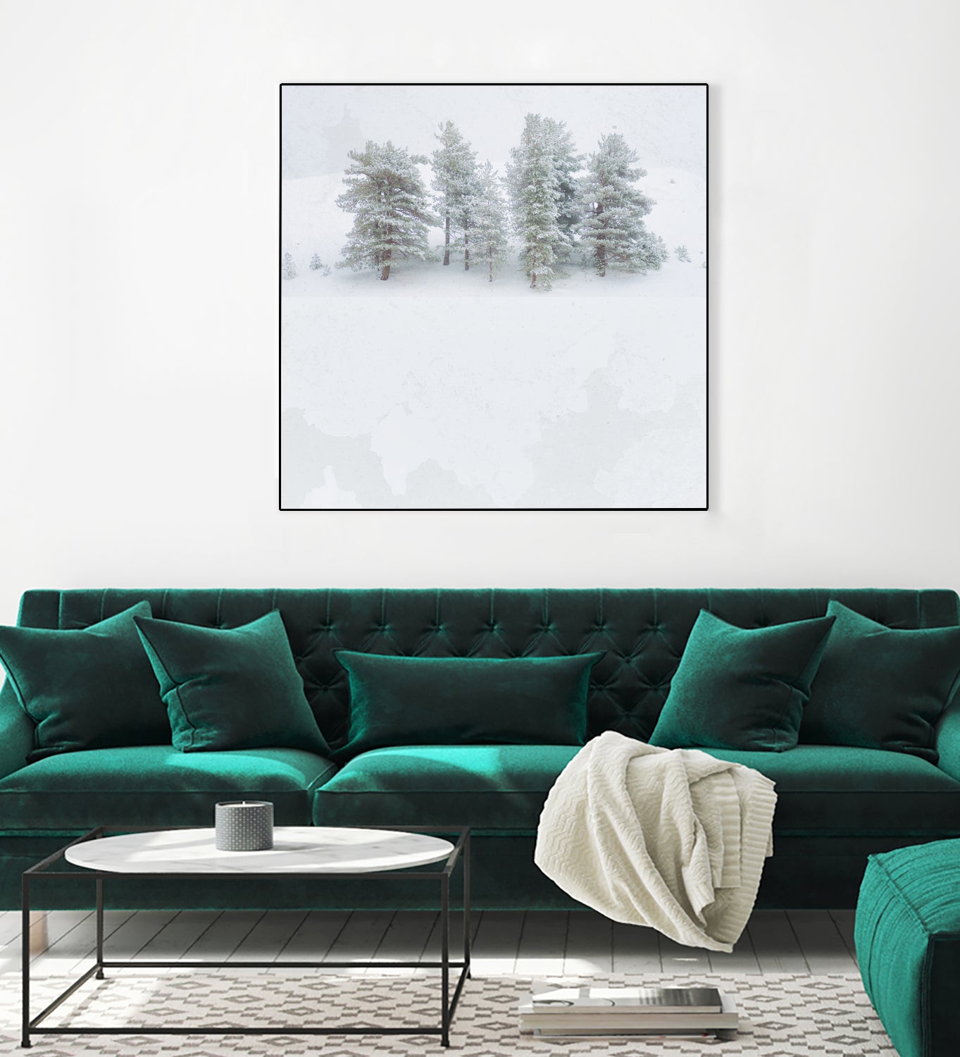 Pines by Antonio Zimbone on GIANT ART - white photo illustration