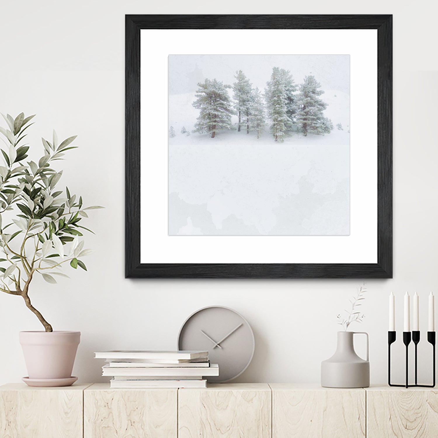 Pines by Antonio Zimbone on GIANT ART - white photo illustration