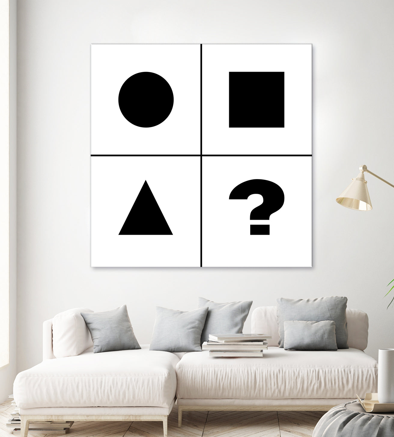 What's next ? Abstract Minimal Black and White Art by Emmanuel Signorino on GIANT ART - black digital painting