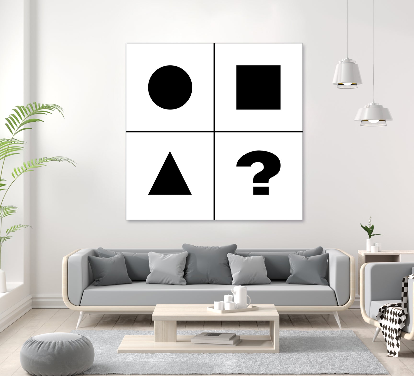 What's next ? Abstract Minimal Black and White Art by Emmanuel Signorino on GIANT ART - black digital painting