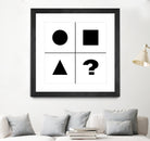 What's next ? Abstract Minimal Black and White Art by Emmanuel Signorino on GIANT ART - black digital painting