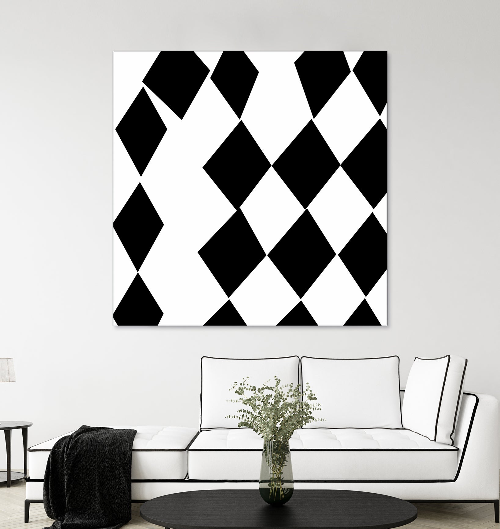 Black and White Harlequin by Katie Lawrence on GIANT ART - white digital drawing