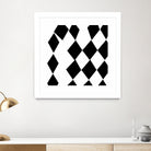 Black and White Harlequin by Katie Lawrence on GIANT ART - white digital drawing