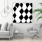 Black and White Harlequin by Katie Lawrence on GIANT ART - white digital drawing