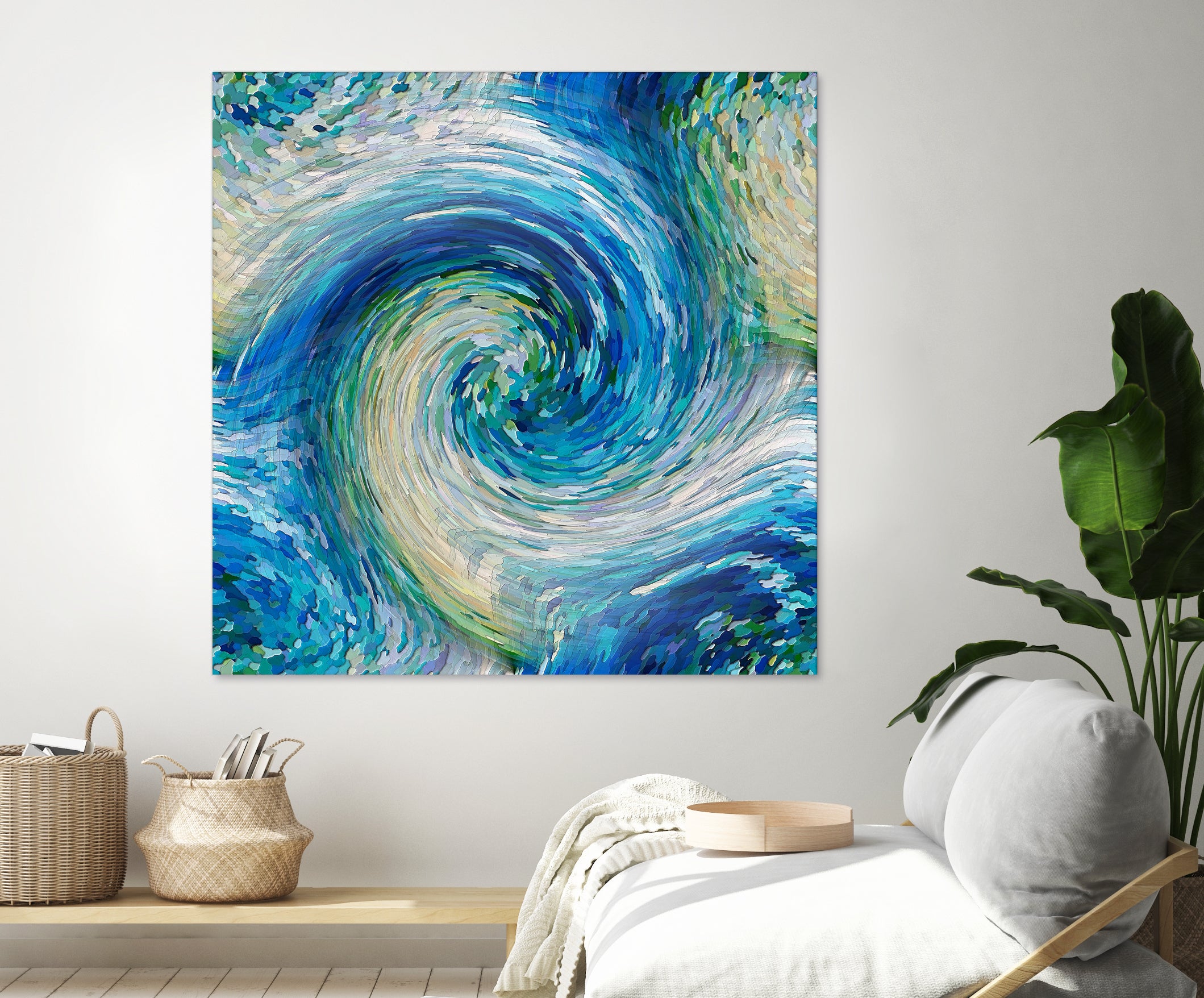 Wave to Van Gogh by David Manlove on GIANT ART - blue digital painting