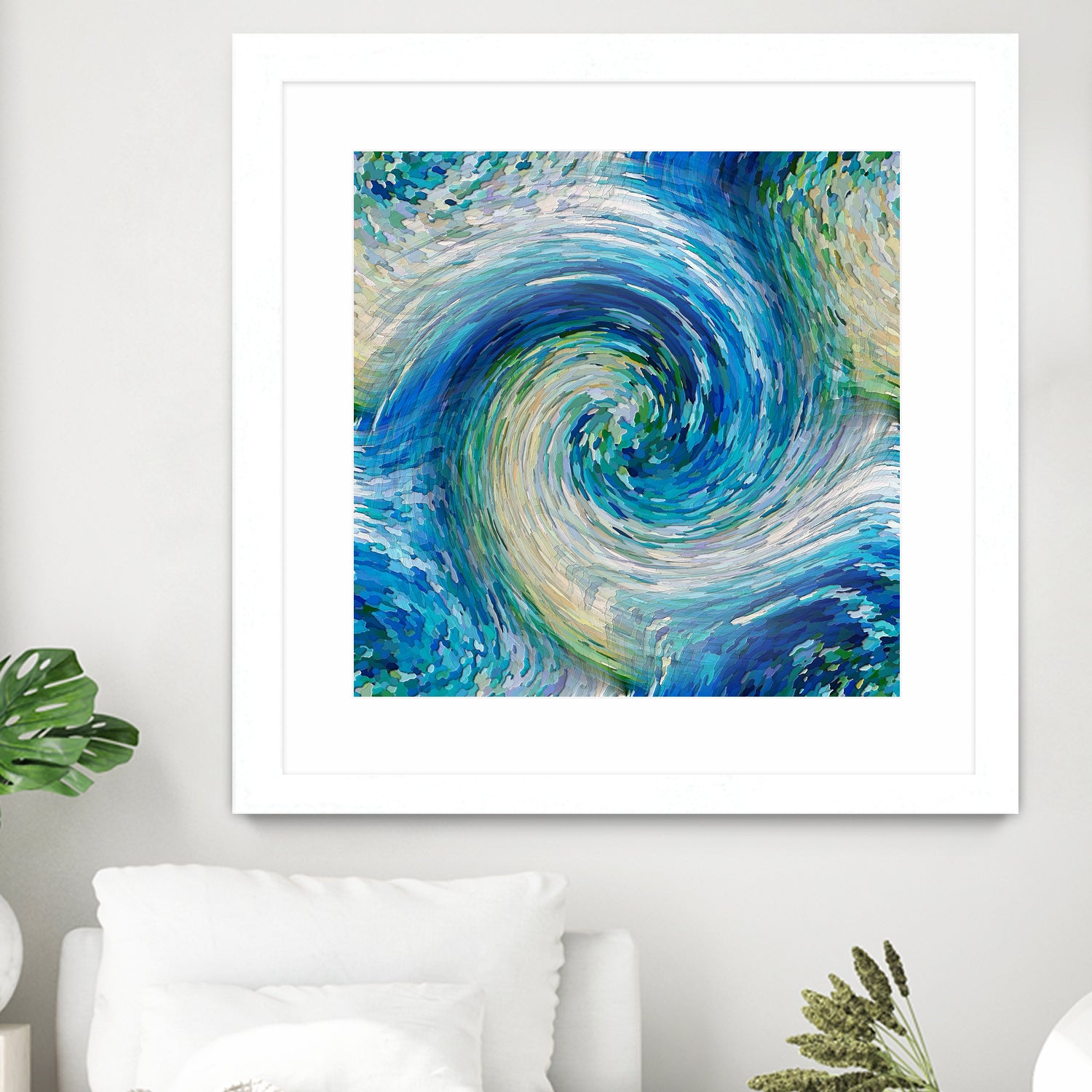 Wave to Van Gogh by David Manlove on GIANT ART - blue digital painting