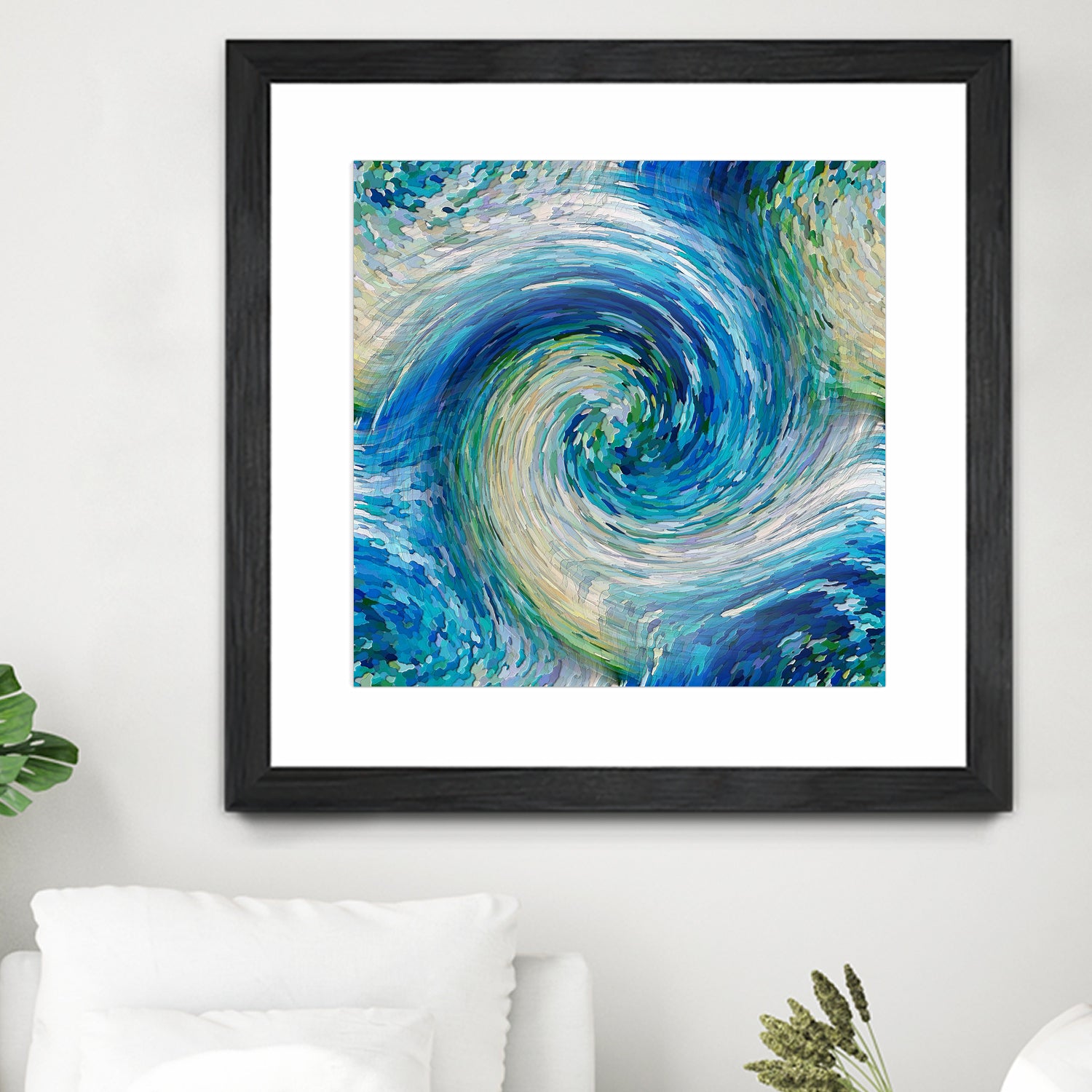 Wave to Van Gogh by David Manlove on GIANT ART - blue digital painting