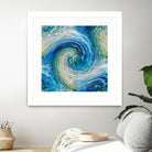 Wave to Van Gogh by David Manlove on GIANT ART - blue digital painting