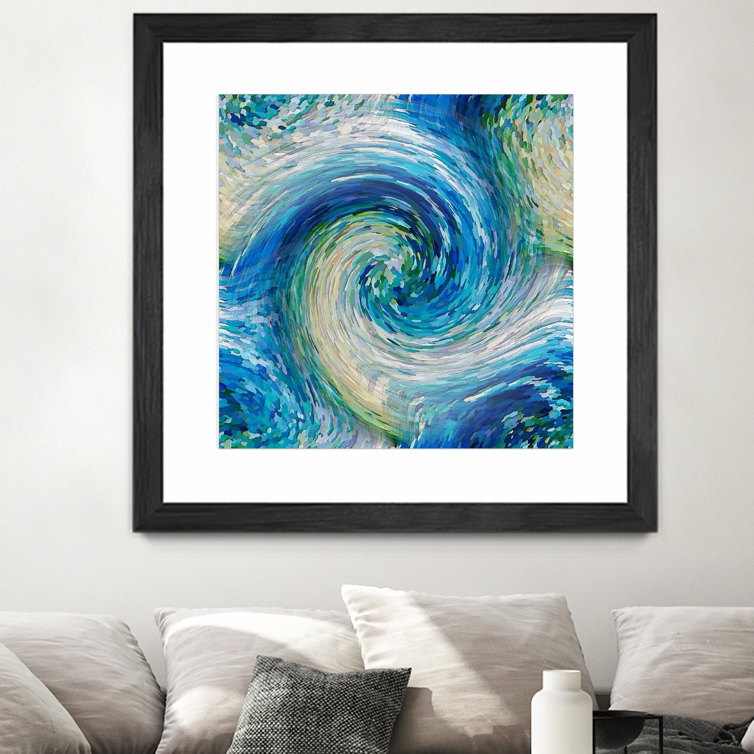 Wave to Van Gogh by David Manlove on GIANT ART - blue digital painting