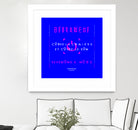 France Gall - Débranche by Amandine Lisoir on GIANT ART - blue typography