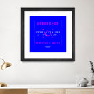 France Gall - Débranche by Amandine Lisoir on GIANT ART - blue typography