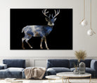 Marble Deer by Gamze Genc Celik on GIANT ART - blue vector illustration