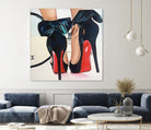 Date Night High Heels by Karim Aboud on GIANT ART - red mixed media