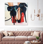 Date Night High Heels by Karim Aboud on GIANT ART - red mixed media