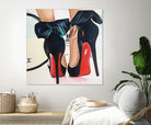 Date Night High Heels by Karim Aboud on GIANT ART - red mixed media