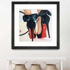 Date Night High Heels by Karim Aboud on GIANT ART - red mixed media