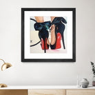 Date Night High Heels by Karim Aboud on GIANT ART - red mixed media