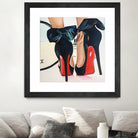 Date Night High Heels by Karim Aboud on GIANT ART - red mixed media