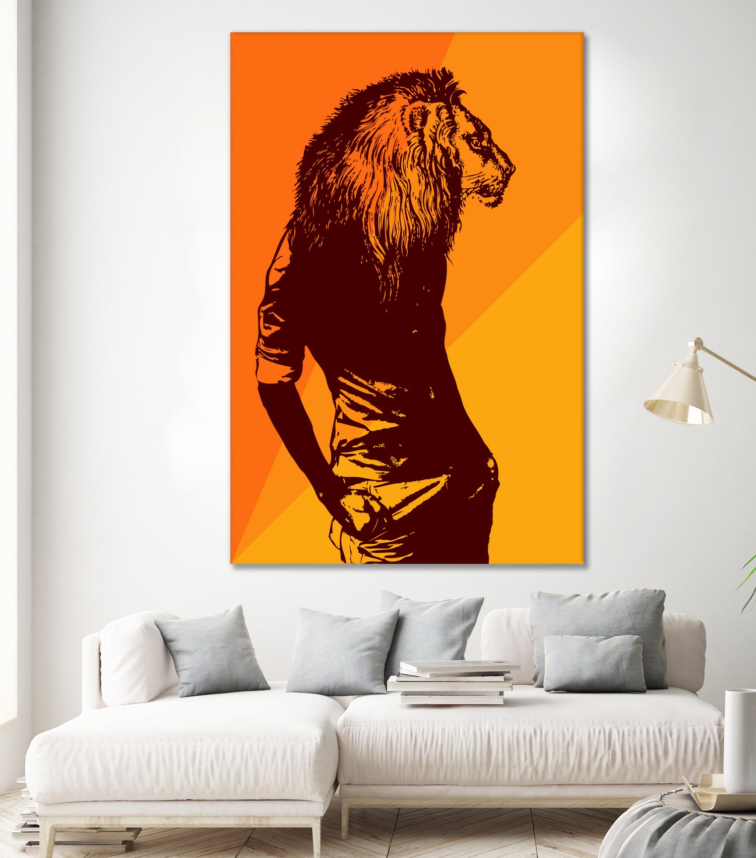 leon by sustici barici on GIANT ART - orange photo illustration