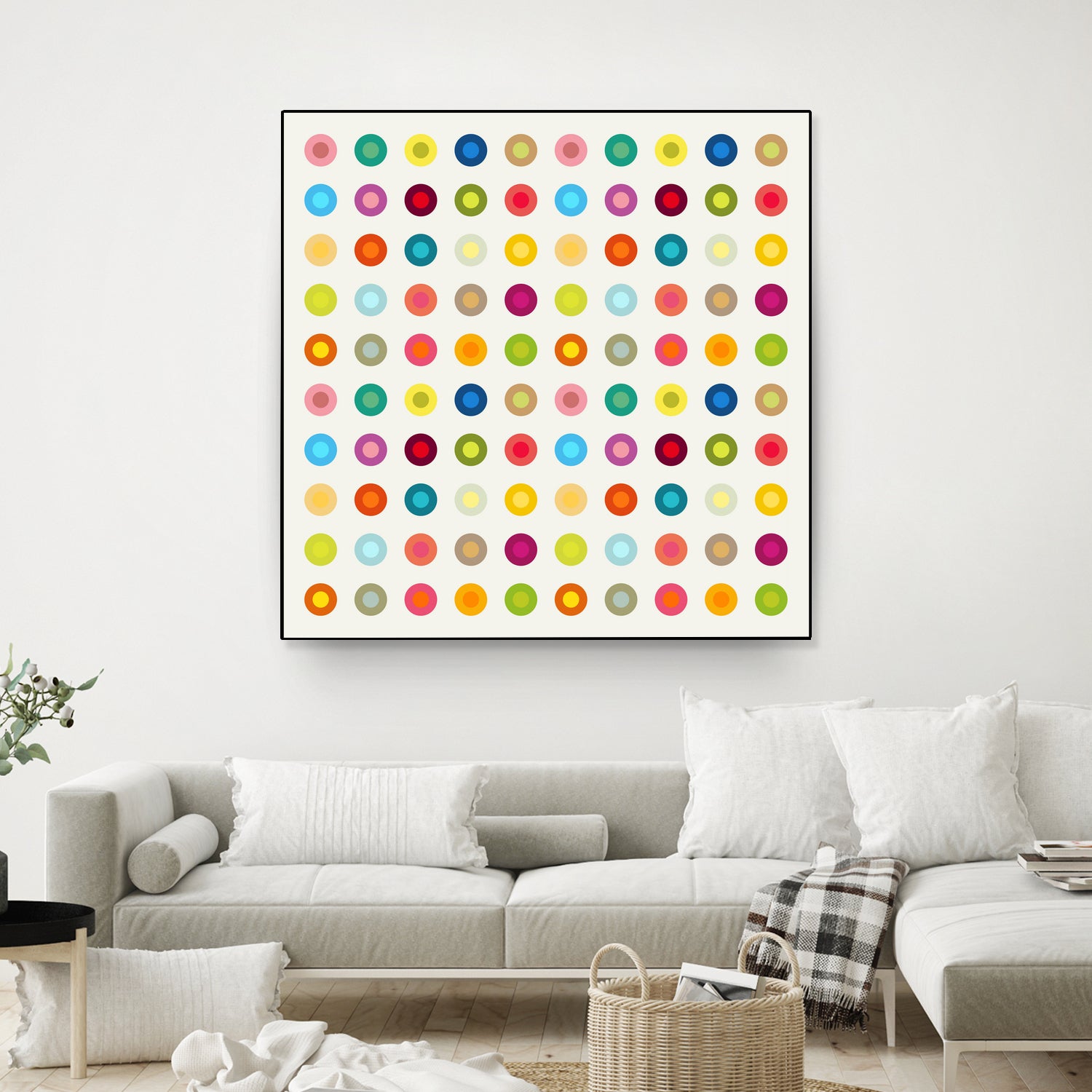 Vintage and Colourful Circles by Jean-christophe Tabary on GIANT ART - yellow digital drawing