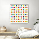 Vintage and Colourful Circles by Jean-christophe Tabary on GIANT ART - yellow digital drawing