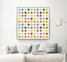 Vintage and Colourful Circles by Jean-christophe Tabary on GIANT ART - yellow digital drawing