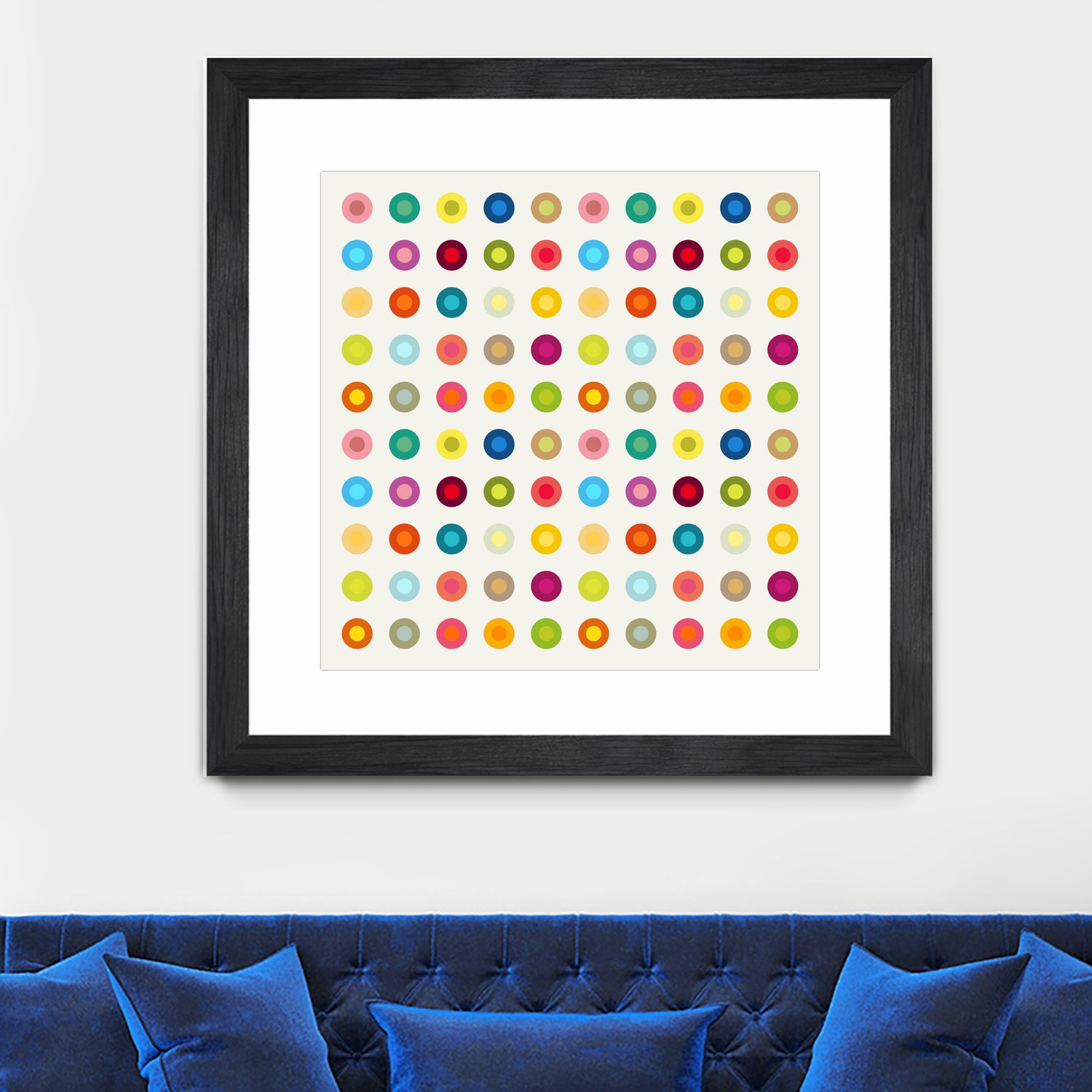 Vintage and Colourful Circles by Jean-christophe Tabary on GIANT ART - yellow digital drawing