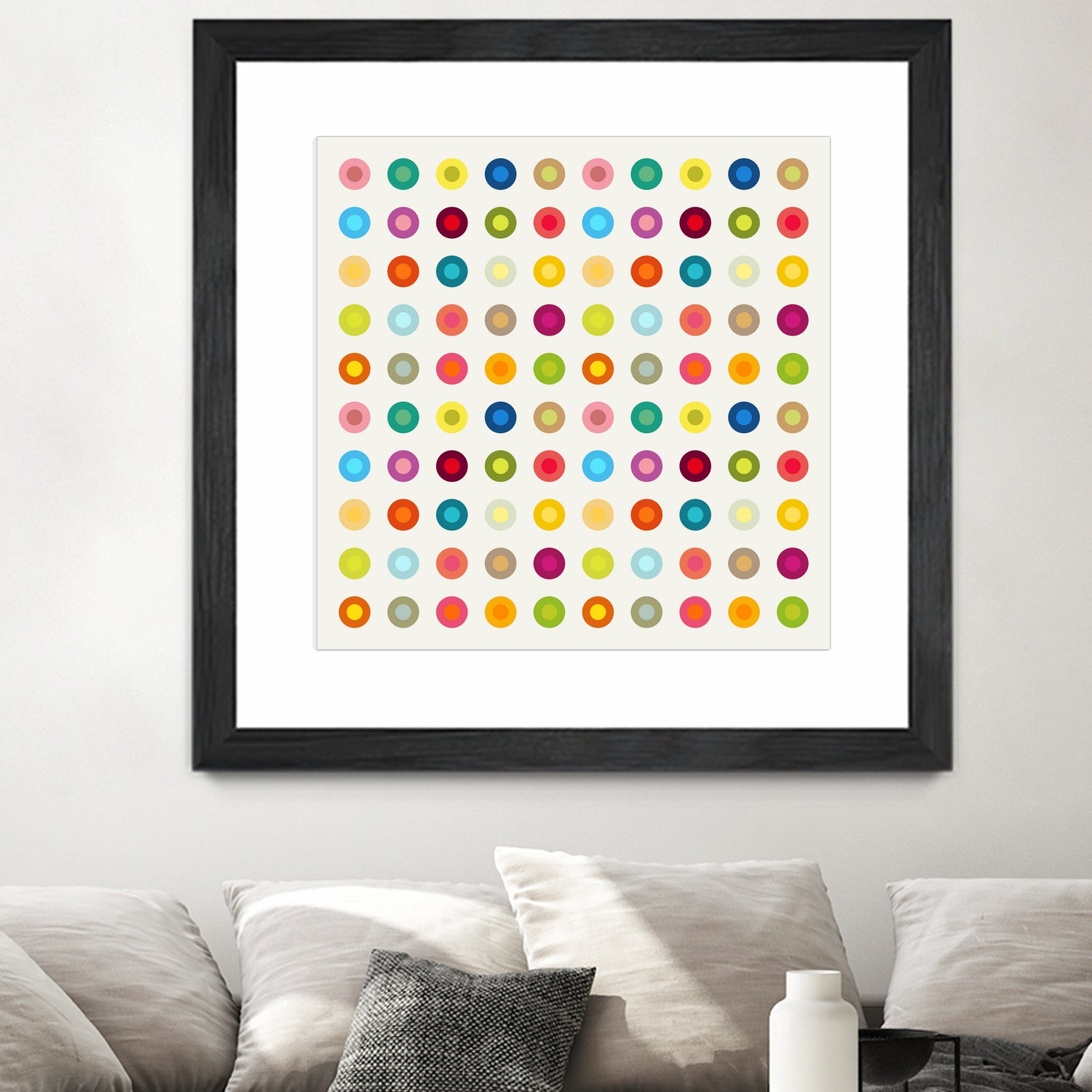 Vintage and Colourful Circles by Jean-christophe Tabary on GIANT ART - yellow digital drawing