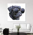 Pug Life by Karim Aboud on GIANT ART - black digital painting