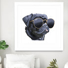 Pug Life by Karim Aboud on GIANT ART - black digital painting