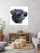 Pug Life by Karim Aboud on GIANT ART - black digital painting