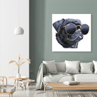 Pug Life by Karim Aboud on GIANT ART - black digital painting
