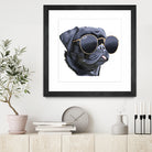 Pug Life by Karim Aboud on GIANT ART - black digital painting