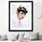 Audrey Hepburn by Dmitry Belov on GIANT ART - white digital painting