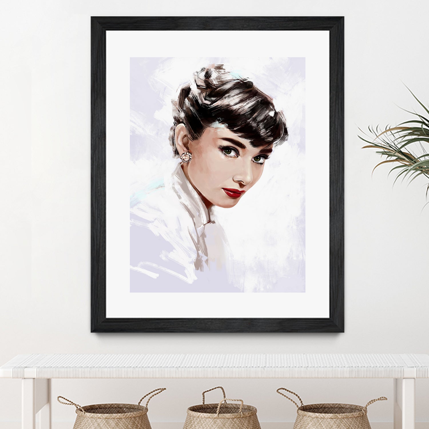 Audrey Hepburn by Dmitry Belov on GIANT ART - white digital painting