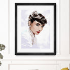 Audrey Hepburn by Dmitry Belov on GIANT ART - white digital painting