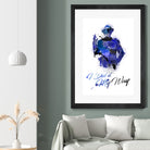 Frank Sinatra Watercolor by Anthony Melice on GIANT ART - blue digital painting